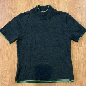 Tahari Short Sleeve Turtleneck